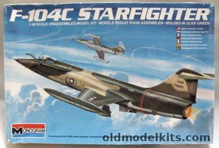 Monogram 1/48 F-104C Starfighter High-Vis 'FG-907' or Camo Smoke II, 5433 plastic model kit